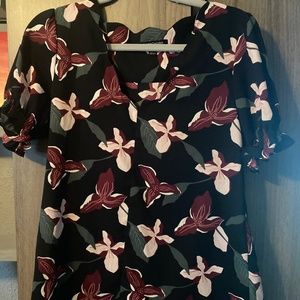 Flower Pattern Blouse